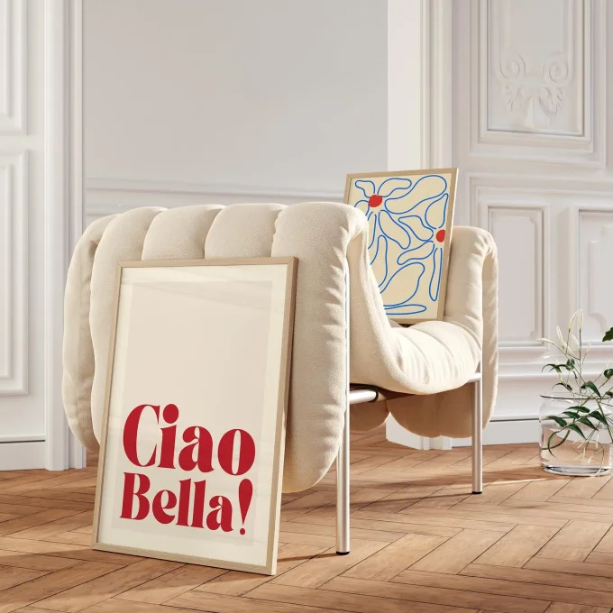 AFFICHE DÉCORATIVE CIAO BELLA - Inouï