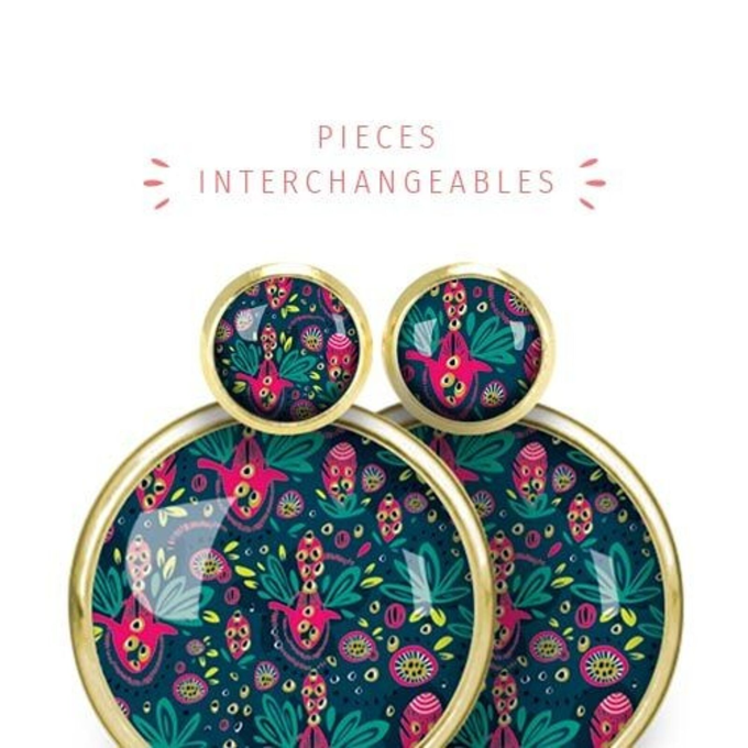 BOUCLES D'OREILLES MODULABLES "RIO" - Les Jolies d'Emilie