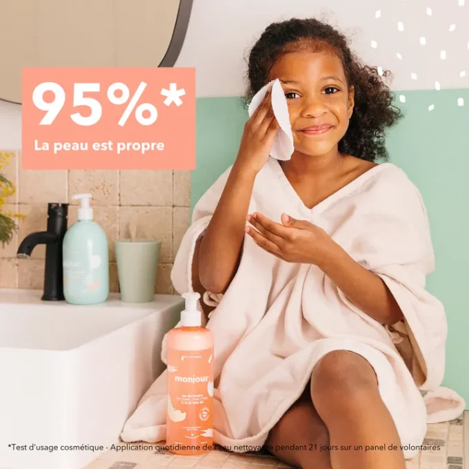 EAU NETTOYANTE BÉBÉ ET ENFANT VISAGE & CORPS - Monjour