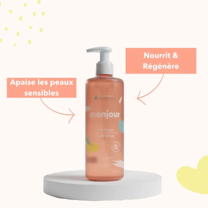 EAU NETTOYANTE BÉBÉ ET ENFANT VISAGE & CORPS - Monjour