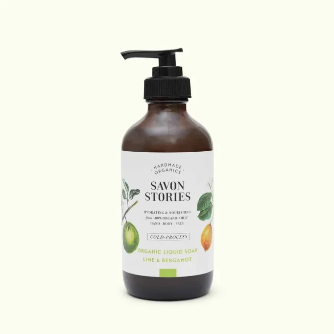 SAVON LIQUIDE BIO CITRON VERT ET BERGAMOTE - Savon Stories