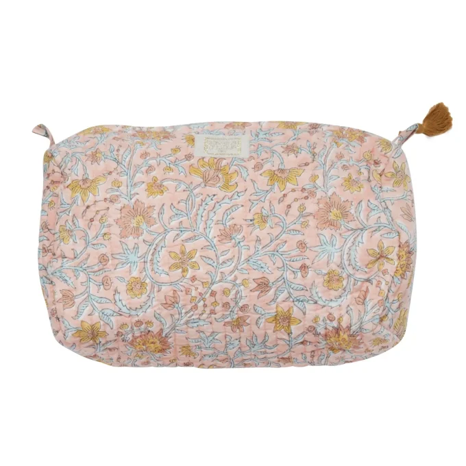 TROUSSE DE TOILETTE INDIRA LORIANE MACARON - Bonheur du Jour