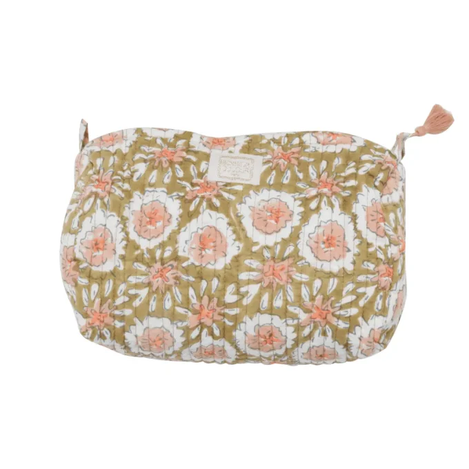 TROUSSE DE TOILETTE INDIRA MARGOTTE OLIVE - Bonheur du Jour