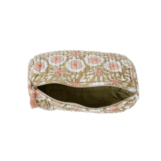 TROUSSE DE TOILETTE INDIRA MARGOTTE OLIVE - Bonheur du Jour